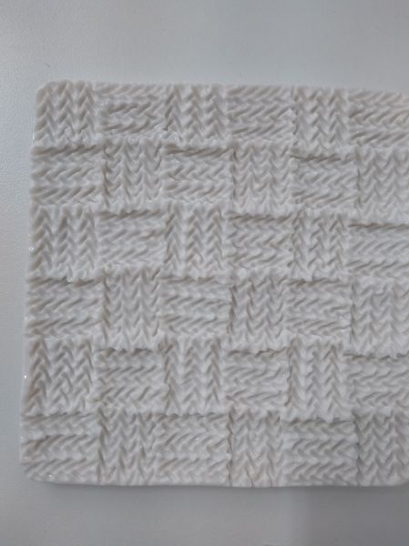 Molde de Silicone Tapete Textura Tricô