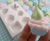 Molde Kit Base Cupcake c 6 modelos