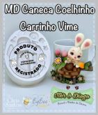 Molde de Silicone Páscoa Caneca Coelhinho Carrinho Vime - Col. Iter&Diego
